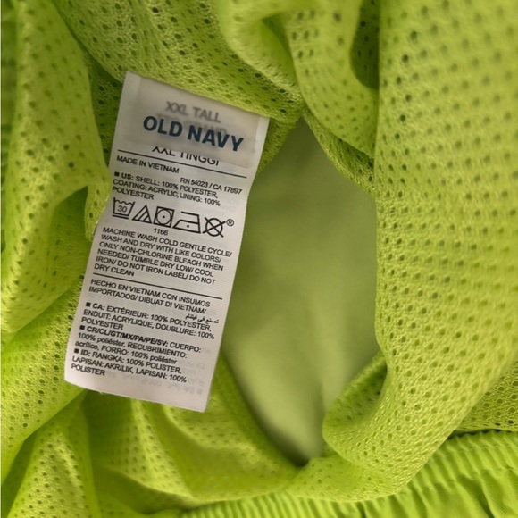 Old Navy men’s neon swim‎ trunks XXL Tall - Picture 2 of 2